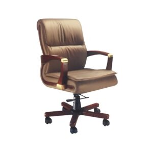 Executive Medium Back Home Executive (Gold & Wood Brown) - LDI 012