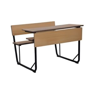 Dual Seater Wooden Classroom Desk and Bench - LTR 034